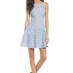 BB Dakota by Steve Madden Renley Lace Fit & Flare Minidress Size 6